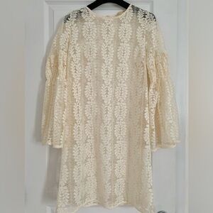 Michael Kors Cream Lace Beach Cover-Up